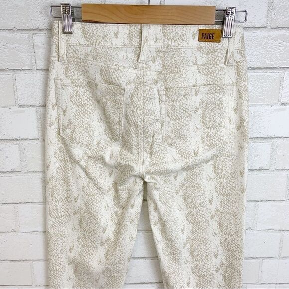 Like New Paige Hoxton Ultra Skinny Python Pant O5 - Picture 9 of 9